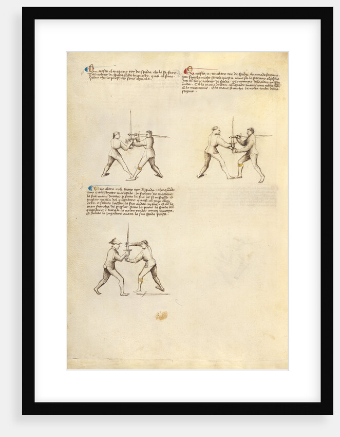 Combat with Sword by Fiore Furlan dei Liberi da Premariacco