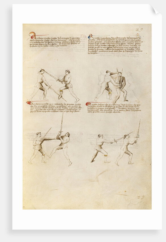 Combat with Sword by Fiore Furlan dei Liberi da Premariacco