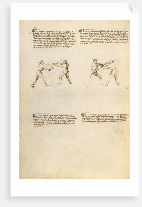 Combat with Sword by Fiore Furlan dei Liberi da Premariacco