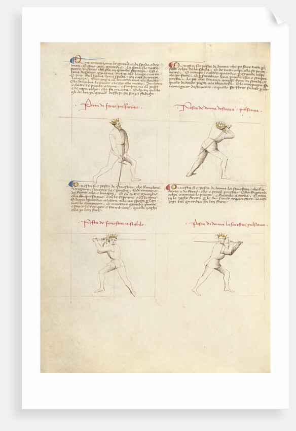 Combat with Sword by Fiore Furlan dei Liberi da Premariacco