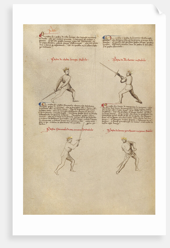 Combat with Sword by Fiore Furlan dei Liberi da Premariacco