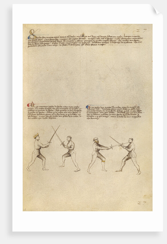 Combat with Sword by Fiore Furlan dei Liberi da Premariacco