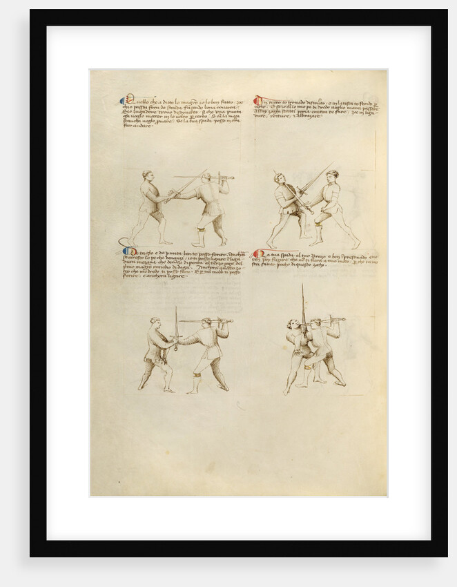 Combat with Sword by Fiore Furlan dei Liberi da Premariacco