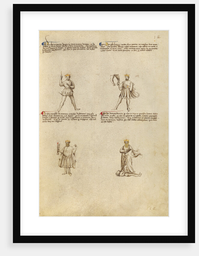 Four Allegorical Figures by Fiore Furlan dei Liberi da Premariacco