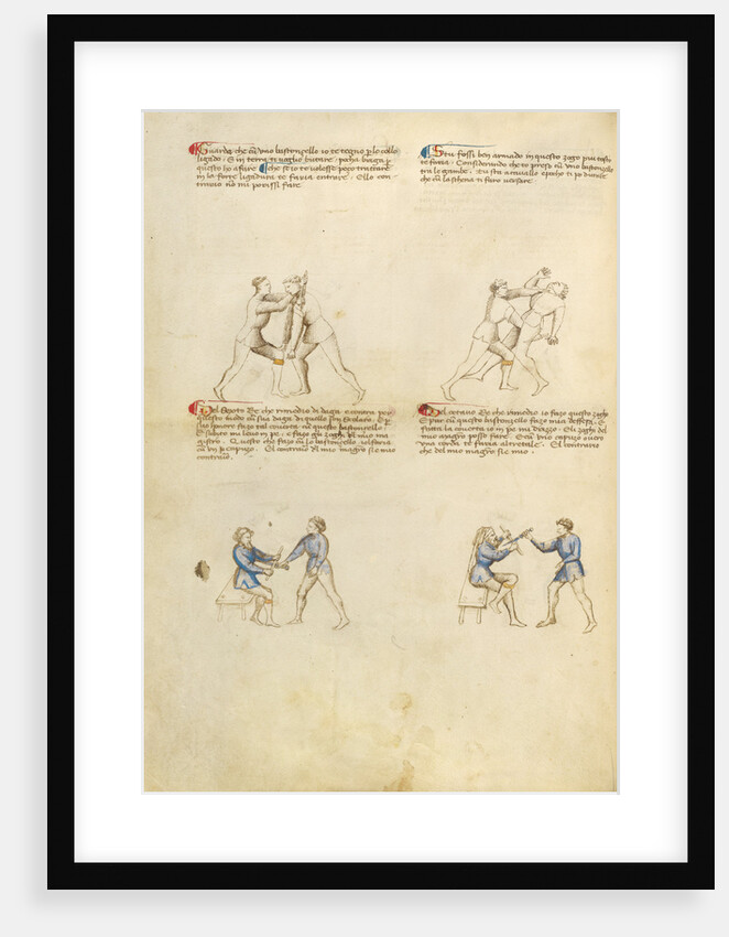 Combat with Rondel and Dagger by Fiore Furlan dei Liberi da Premariacco