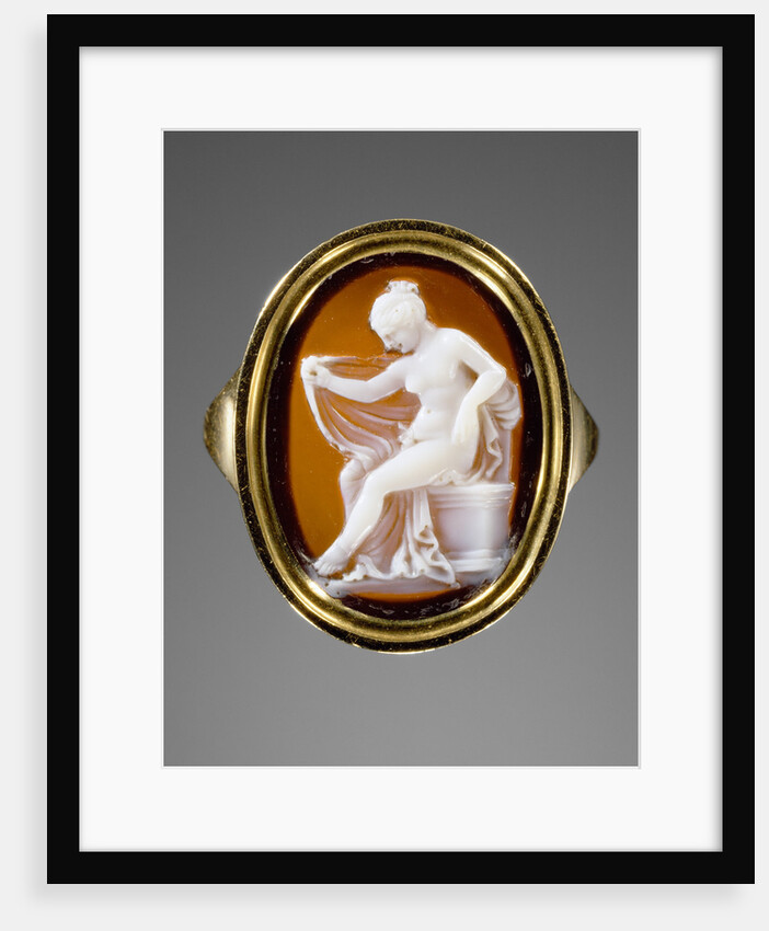 Cameo set into a ring Hermaphrodite by by Protarchos
