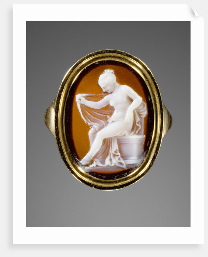 Cameo set into a ring Hermaphrodite by by Protarchos