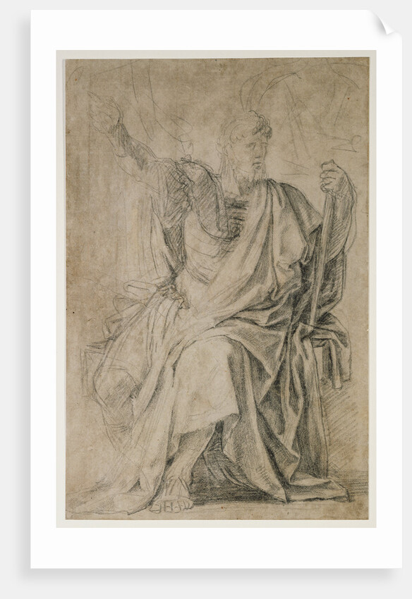 Study for the figure of Astasius by Eustache Le Sueur