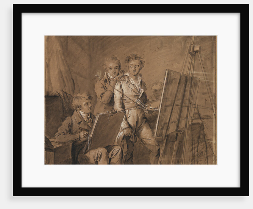 Three Young Artists in a Studio by Louis-Léopold Boilly