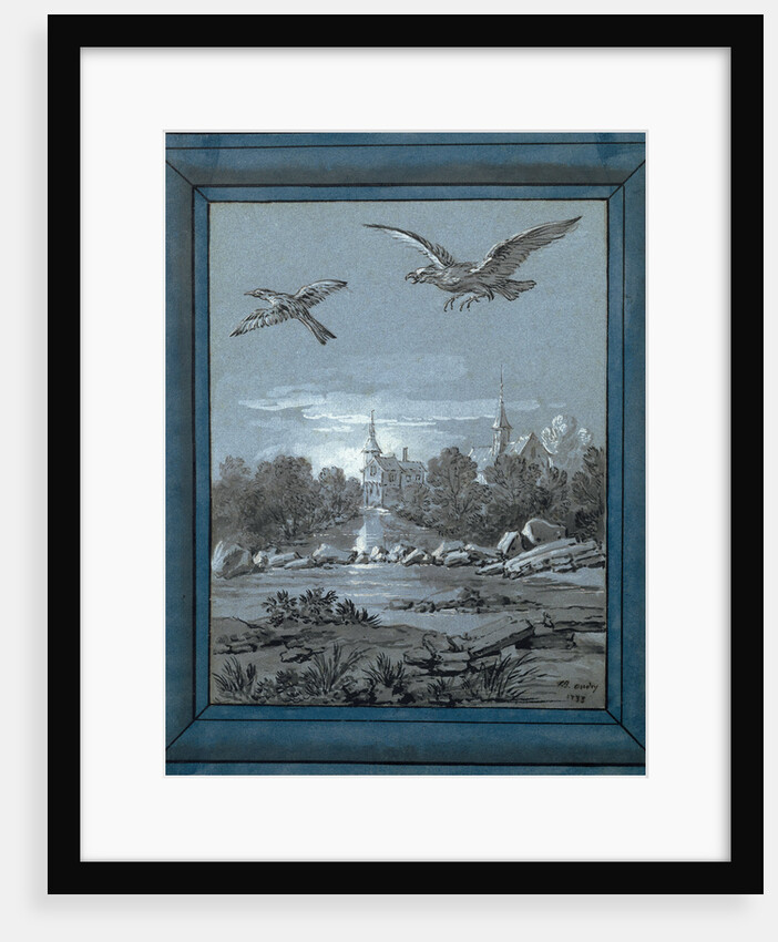 The Eagle and the Magpie by Jean-Baptiste Oudry