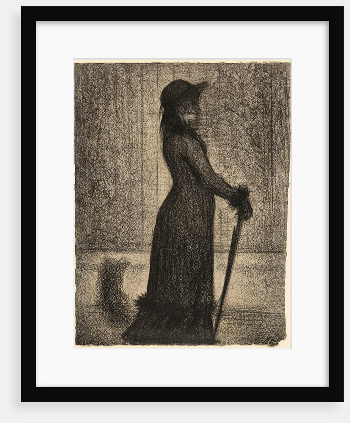 Une élégante (Woman Strolling) by Georges Seurat