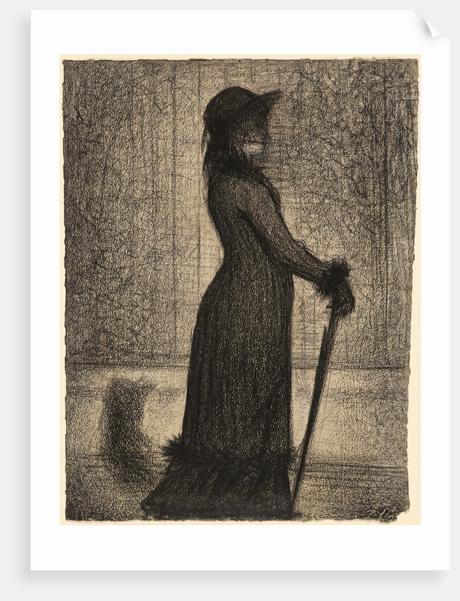 Une élégante (Woman Strolling) by Georges Seurat
