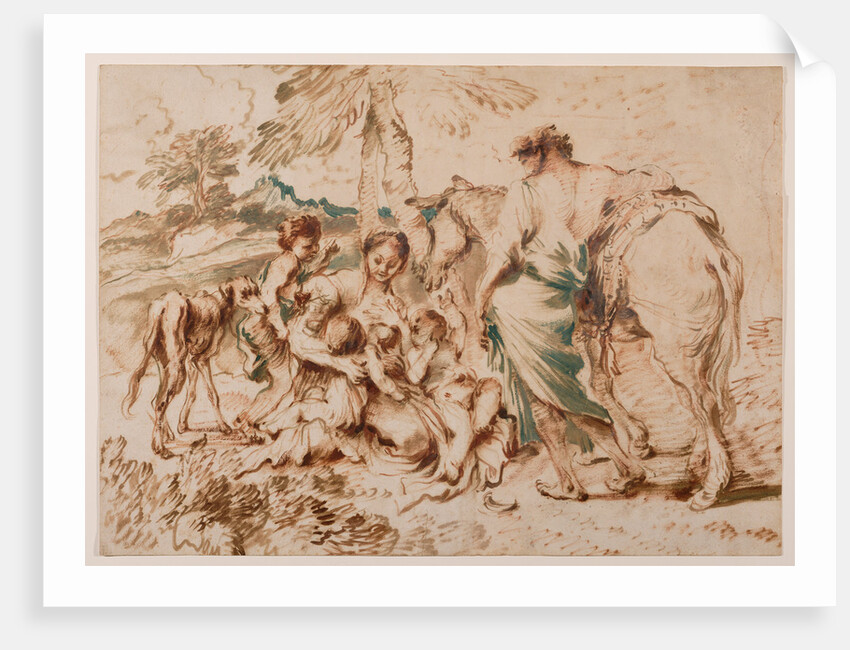 A Family of Shepherds by Giovanni Benedetto Castiglione