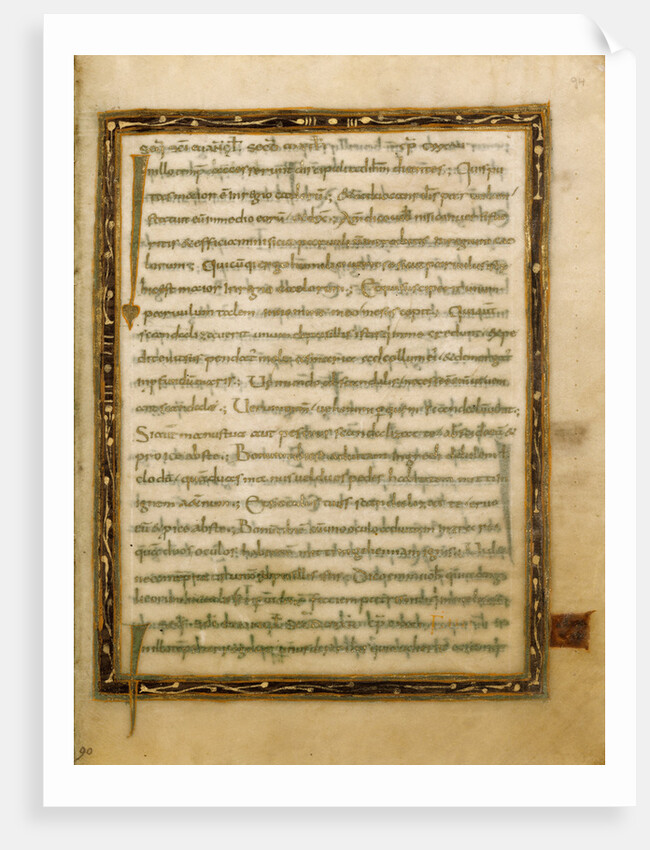 Decorated Text Page by Anonymous