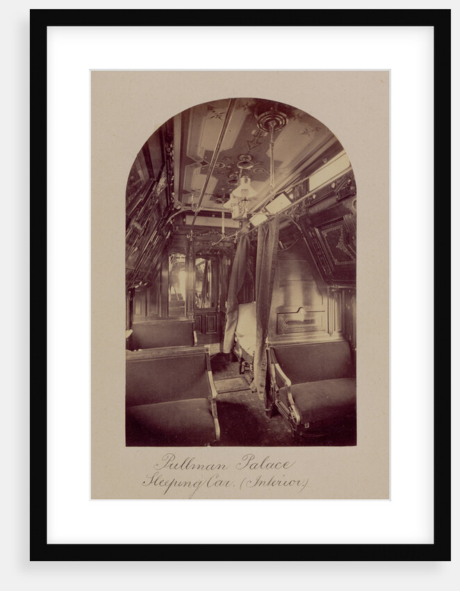 Pullman Palace Sleeping Car (Interior) by Carleton Watkins