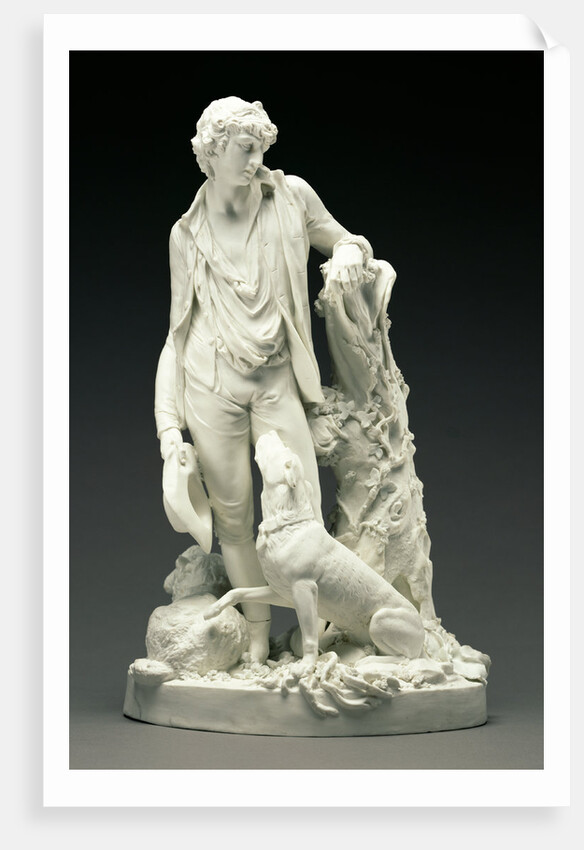 Shepherd with his Dog by Johann Jakob Wilhelm Spängler
