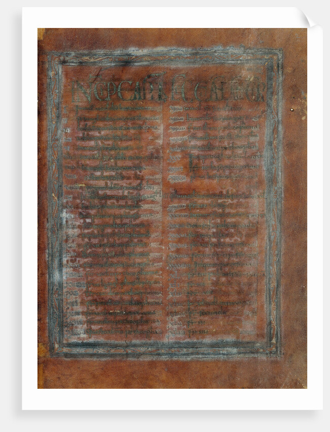 Decorated Text Page by Anonymous