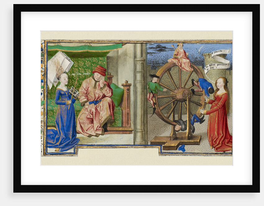 Philosophy Consoling Boethius and Fortune Turning the Wheel by Coëtivy Master