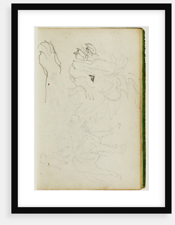 Lion studies by Théodore Géricault