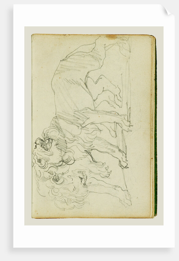 Pair of lions by Théodore Géricault