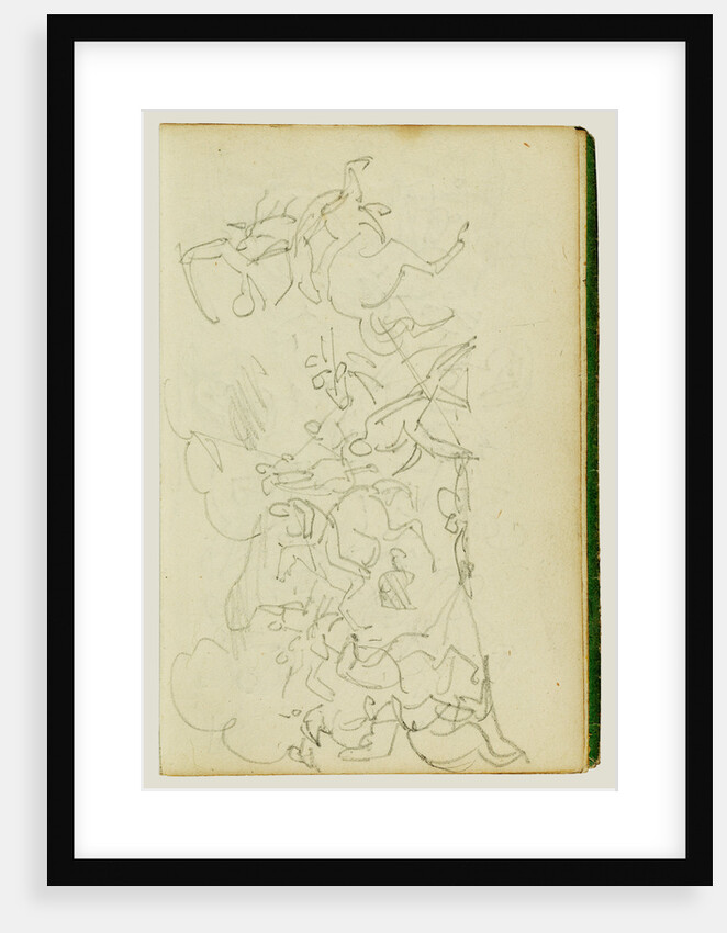 Cavalry battle by Théodore Géricault