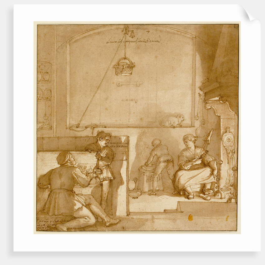 Taddeo in the House of Giovanni Piero Calabrese by Federico Zuccaro