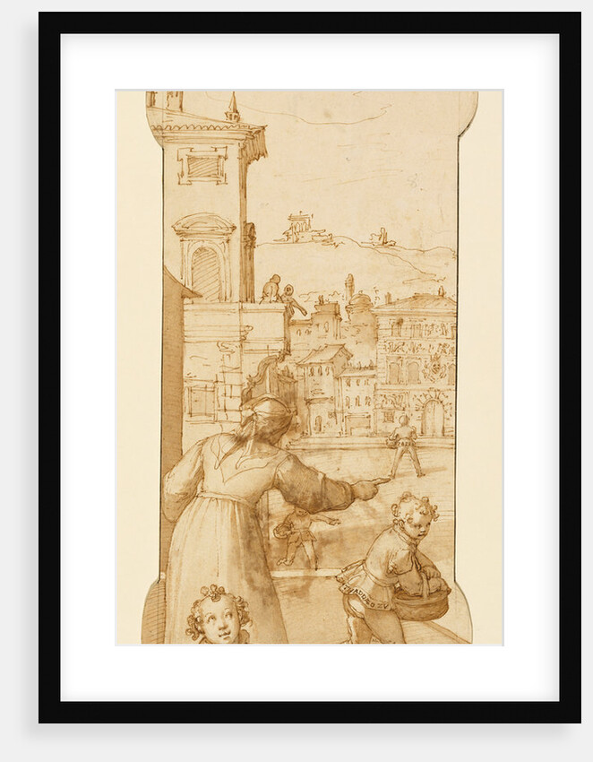 Taddeo Sent on an Errand by Calabrese's Wife by Federico Zuccaro