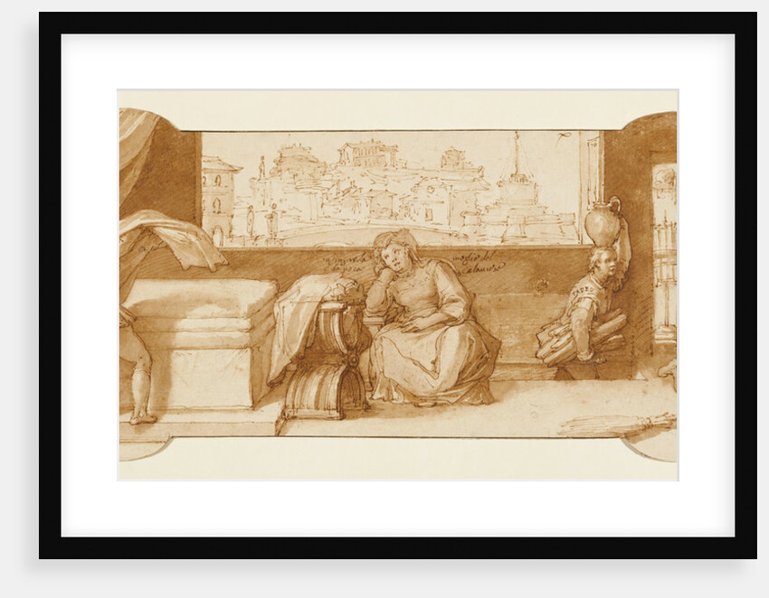 Taddeo Employed on Menial Tasks at Calabrese's House by Federico Zuccaro