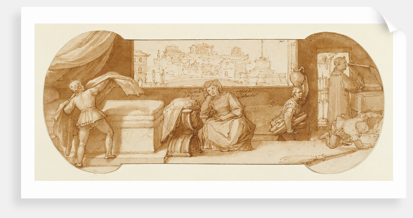 Taddeo Employed on Menial Tasks at Calabrese's House by Federico Zuccaro