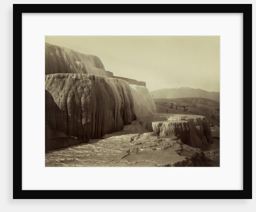 Minerva Terraces, Mammoth Hot Springs National Park by Carleton Watkins