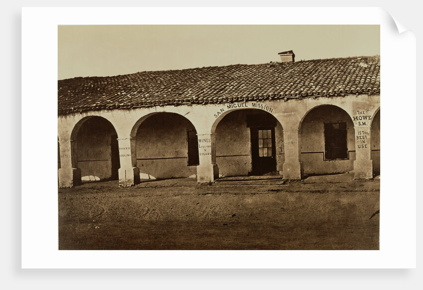 San Miguel Mission by Carleton Watkins