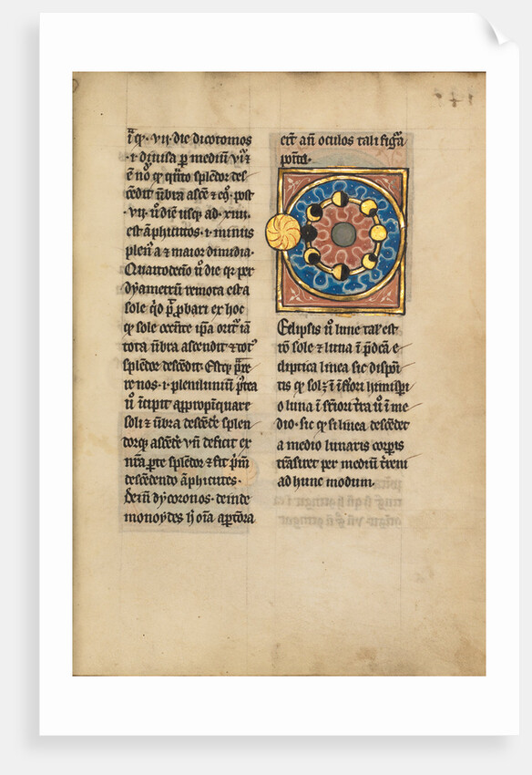 Diagram with the Sun and the Phases of the Moon by Anonymous