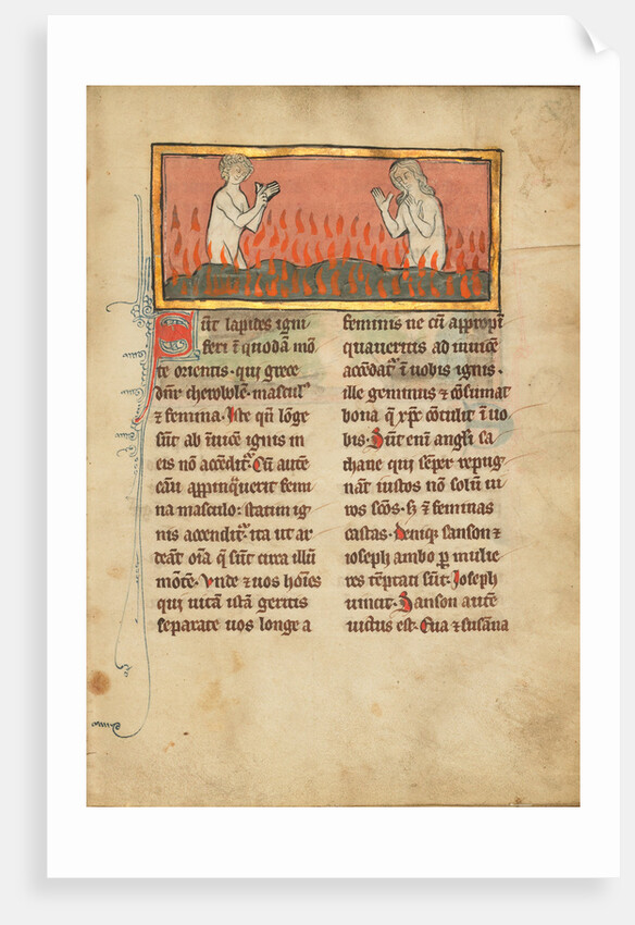 A Man and a Woman Among Burning Stones by Anonymous