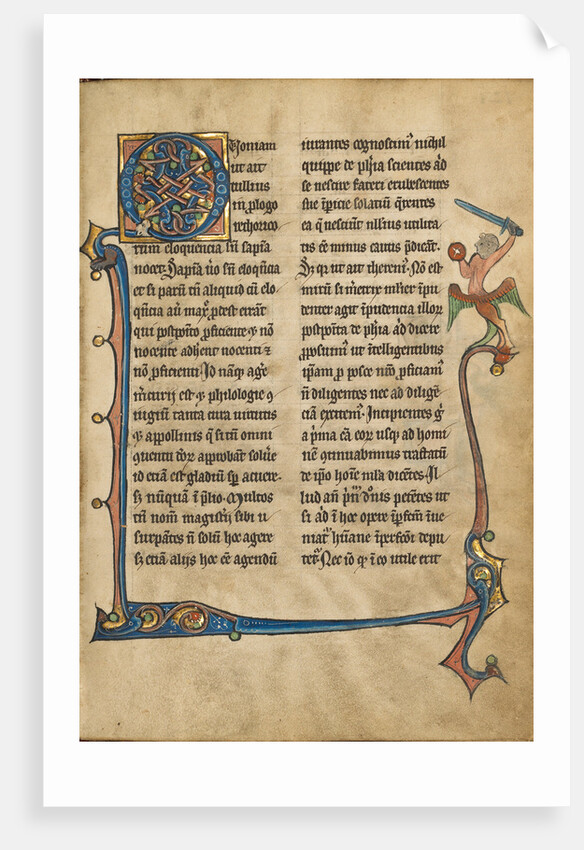 Decorated Initial Q by Anonymous