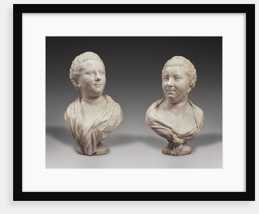 Busts of Two Sisters by Jean-Baptiste Pigalle