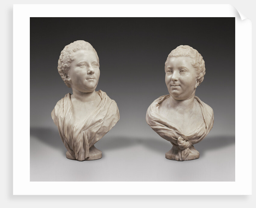 Busts of Two Sisters by Jean-Baptiste Pigalle