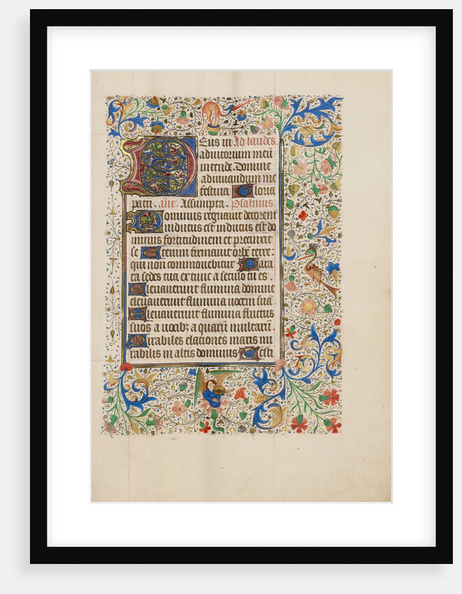 Decorated Text Page by Anonymous