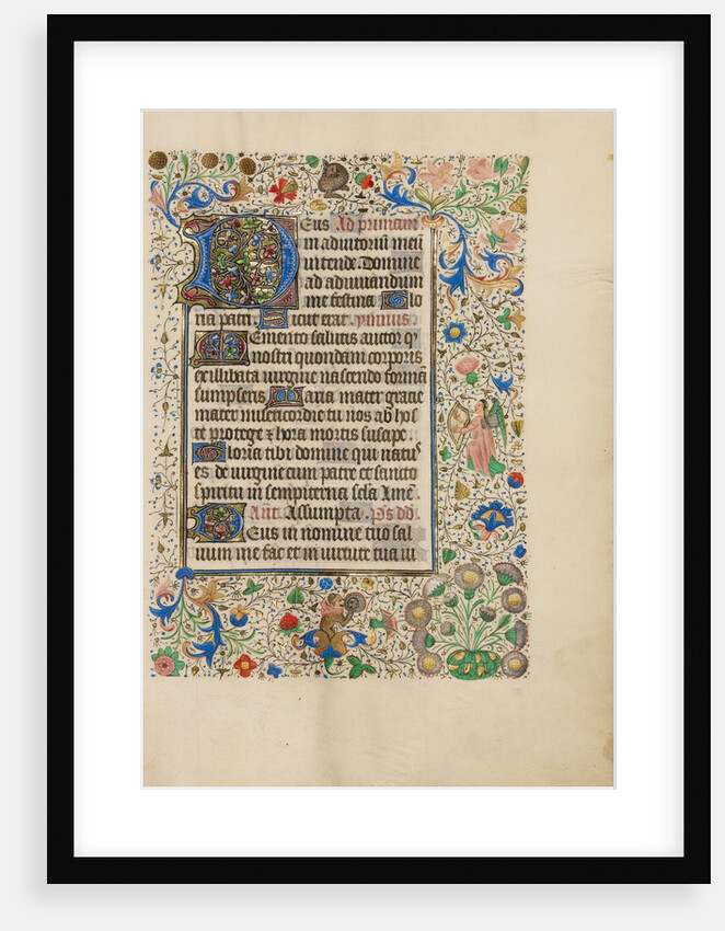 Decorated Text Page by Anonymous