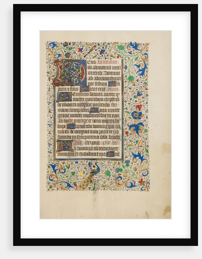 Decorated Text Page by Anonymous