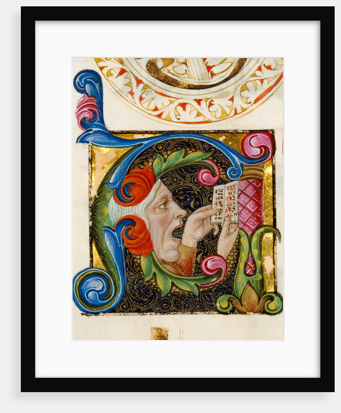 Initial A: A Man Singing by Anonymous