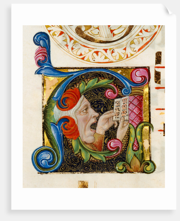 Initial A: A Man Singing by Anonymous