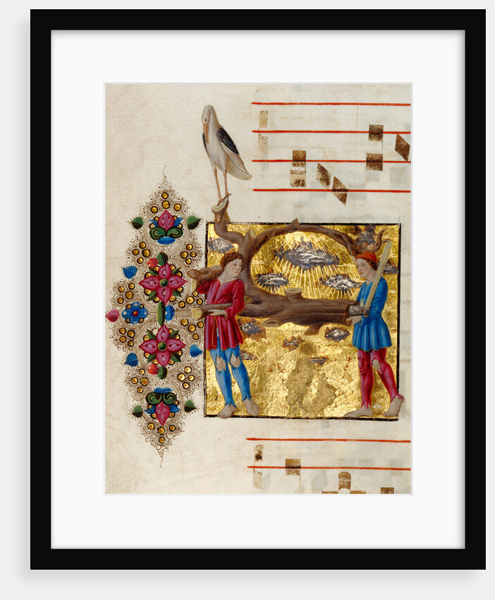 Inhabited Initial A by Anonymous