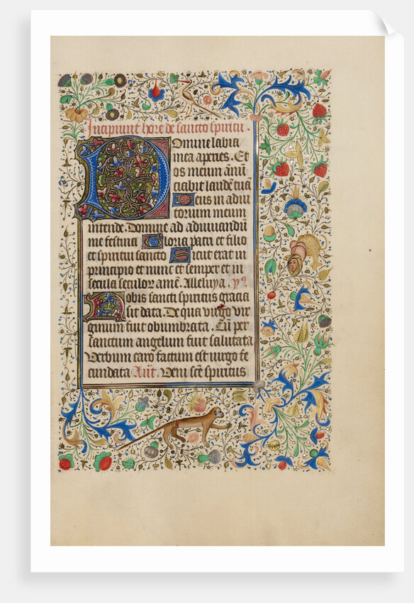 Decorated Text Page by Anonymous