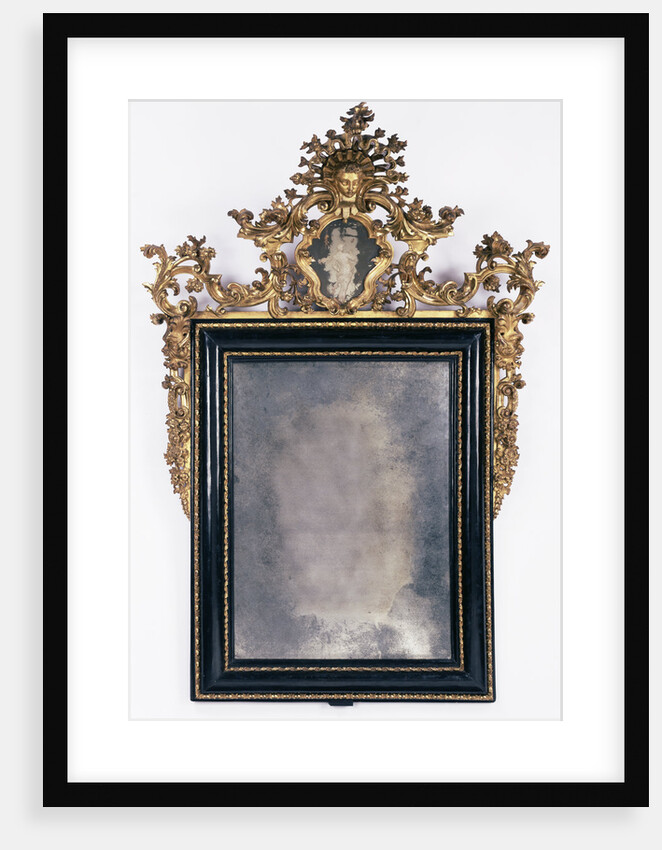 Mirror and frame by Anonymous