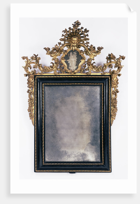 Mirror and frame by Anonymous