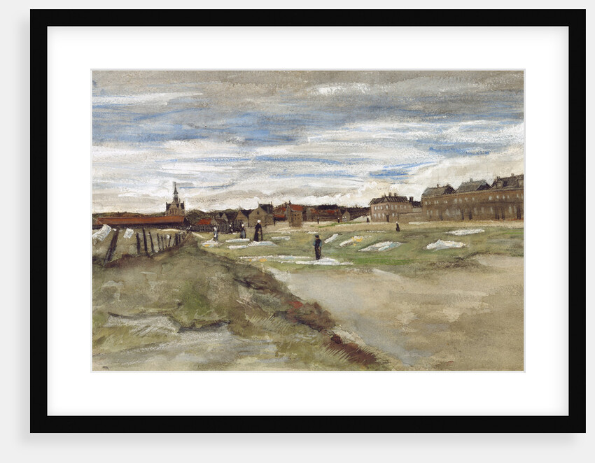 Blanchisserie à Scheveningen Bleachery at Scheveningen (recto), Femme de Scheveningen Woman from Scheveningen (verso) by Vincent van Gogh