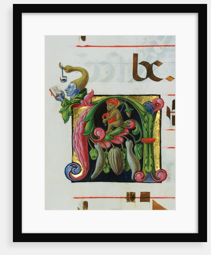 Inhabited Initial A by Anonymous