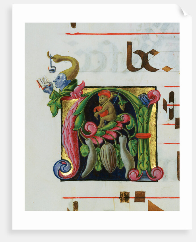 Inhabited Initial A by Anonymous
