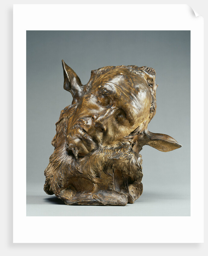 Self-Portrait as Midas (also called the Sleeping Faun) by Jean-Joseph Carriès