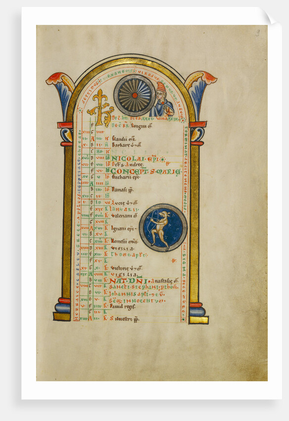 A Youth, Zodiacal Sign of Sagittarius by Anonymous